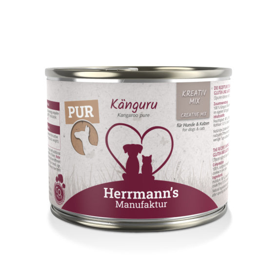 HERRMANN'S MANUFAKTUR MOKRA KARMA DLA PSA MOKRA KARMA DLA KOTA KANGAROO KANGUR 200G