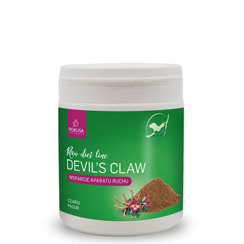 POKUSA RAW DIET LINE DEVILS CLAW 100G - WSPARCIE UKŁADU KOSTNO-STAWOWEGO