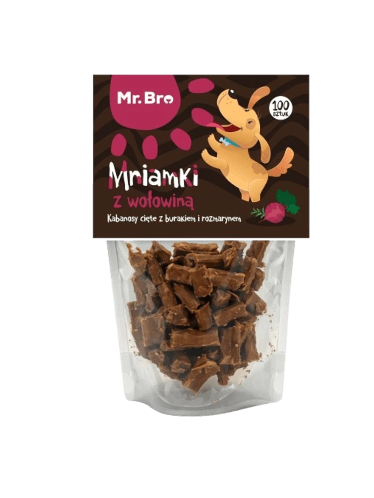 MR BRO MNIAMKI Z WOŁOWINĄ, BURAKIEM I ROZMARYNEM 80G