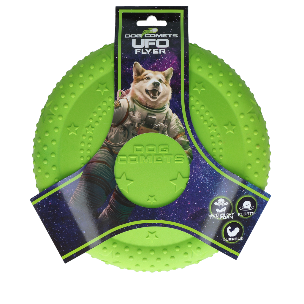 DOG COMETS UFO FLYER GREEN