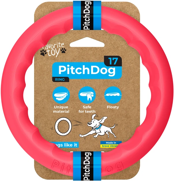 PITCHDOG PIERŚCIEŃ 17CM RÓŻOWY