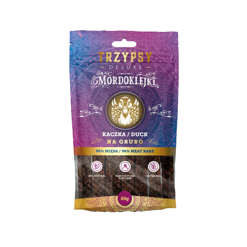 TRZYPSY MORDOKLEJKI NA GRUBO Z KACZKI 80G