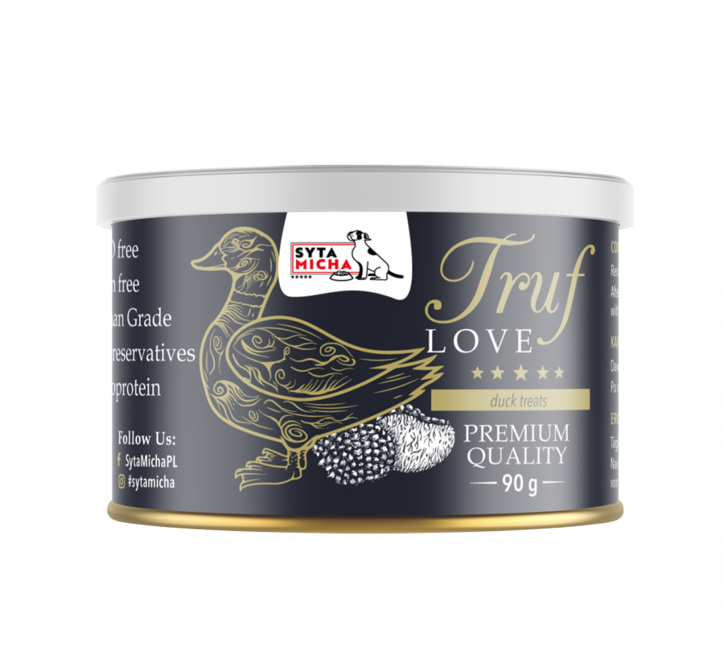 SYTA MICHA TRUFLOVE PRZYSMAKI DLA PSA SMACZKI Z KACZKĄ 90G
