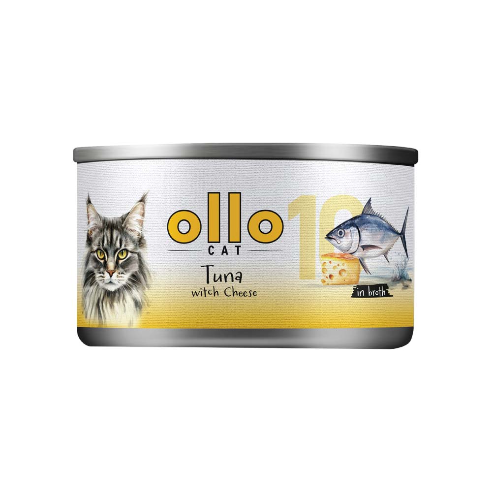 OLLO MOKRA KARMA KOT NR10 TUŃCZYK SER 70G