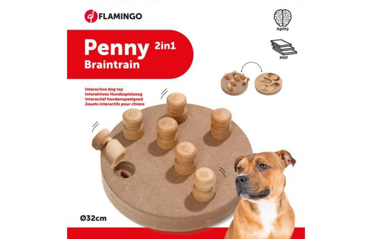 FLAMINGO DOGGY BRAIN TRAIN 32CM TWO-SIDED