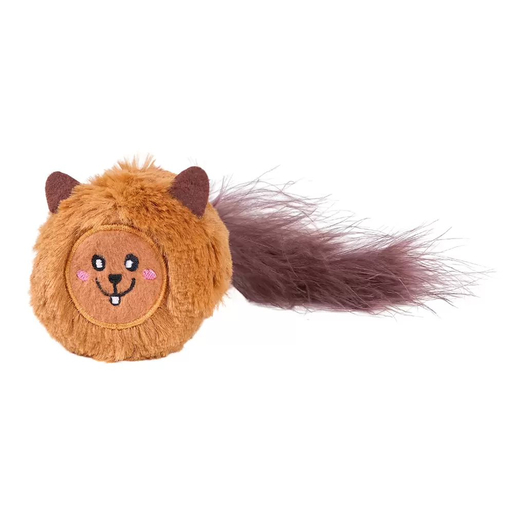 ZIPPY CLAWS REFILLABLEZ BUSHY THROW SQUIRREL