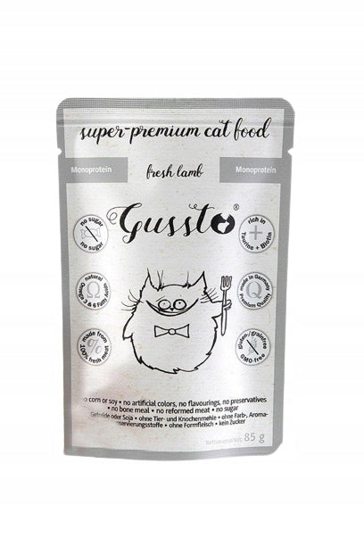 GUSSTO MOKRA KARMA DLA KOTA JAGNIĘCINA 85G