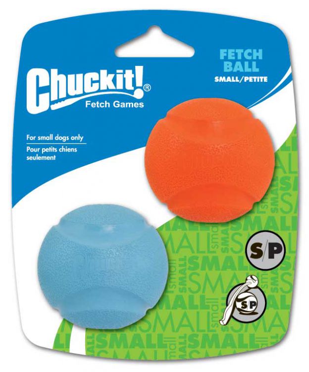 CHUCKIT FETCH BALL S 5 CM 2 PACK - PIŁKI DO APORTOWANIA DLA MAŁYCH PSÓW
