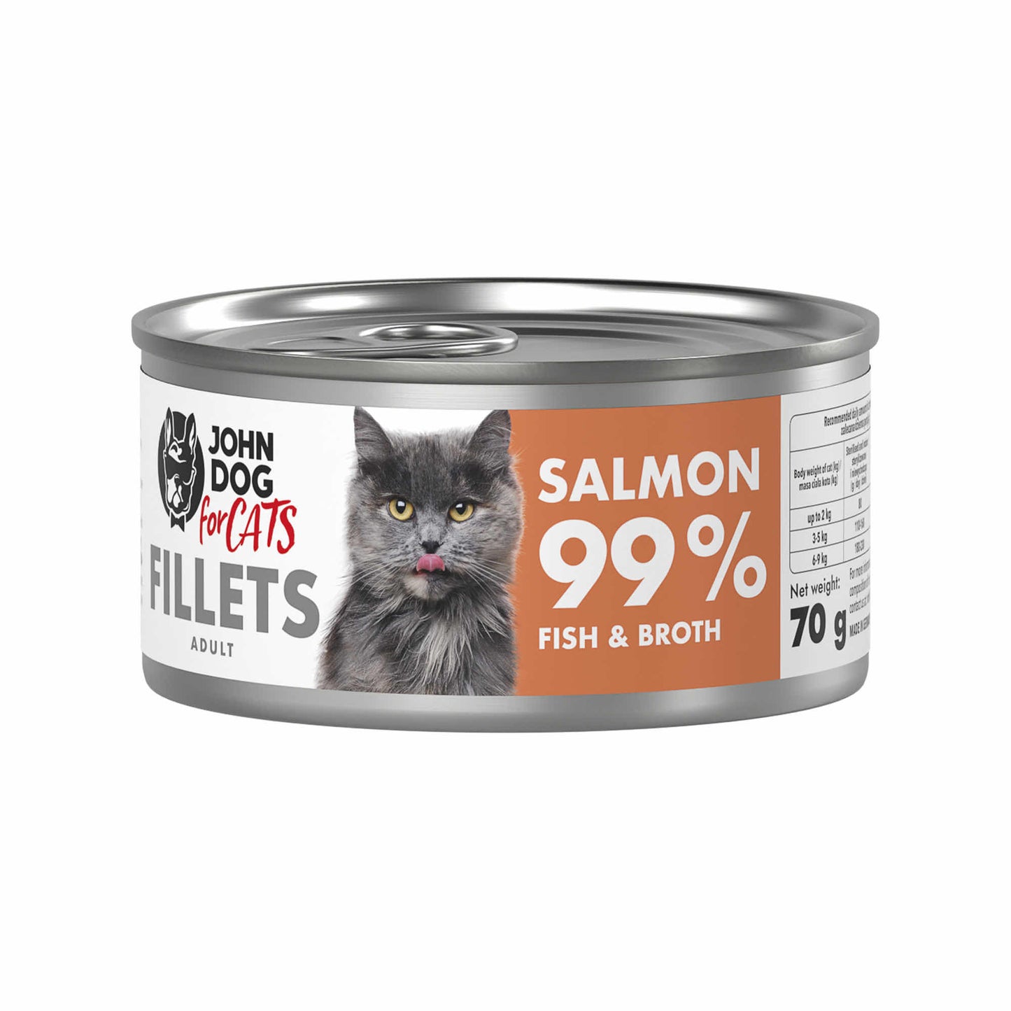 JOHN DOG MOKRA KARMA KOT FILETY ŁOSOŚ 70 G
