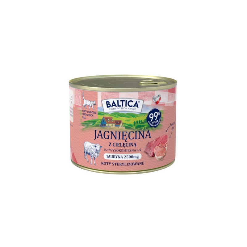 BALTICA MOKRA KARMA DLA KOTA JAGNIĘCINA 185G