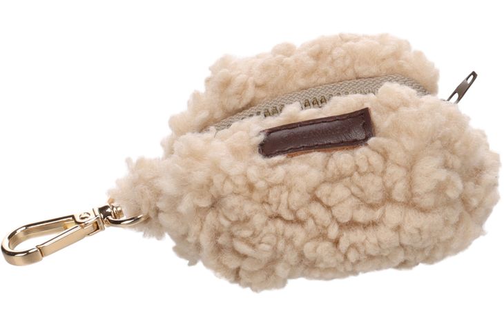 FLAMINGO POOP BAG HOLDER POOKIE BEIGE + 1 ROLL 8,5X5X14CM