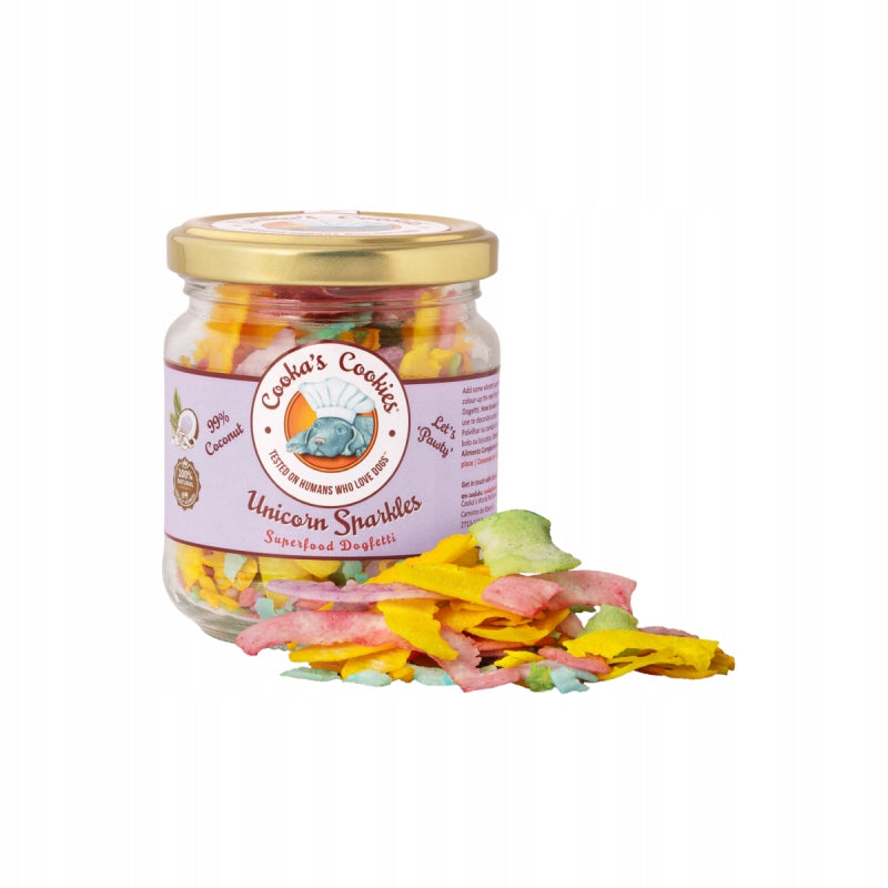 COOKAS COOKIES TOPER UNICORN SPARKLES PŁATKI KOKOSA Z DODATKAMI SUPERFOOD 40G