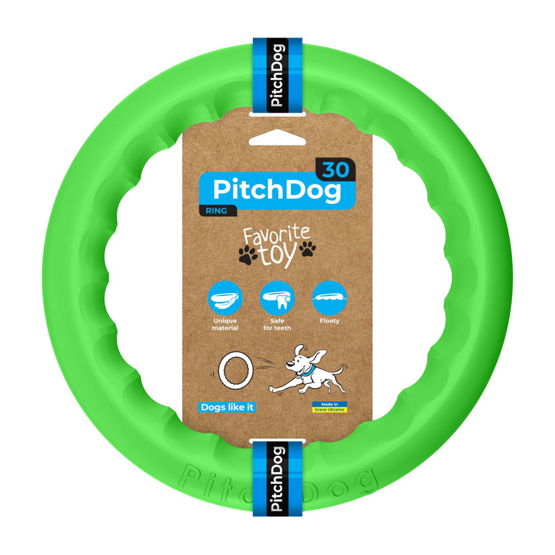 PITCHDOG PIERŚCIEŃ 28CM JASNOZIELONY