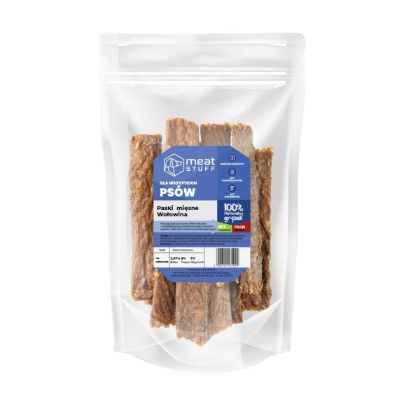 MEATSTUFF GRYZAK DLA PSA PASKI MIĘSNE - WOŁOWINA 100 G