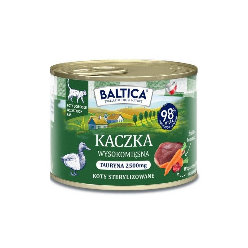 BALTICA MOKRA KARMA DLA KOTA KACZKA 185G