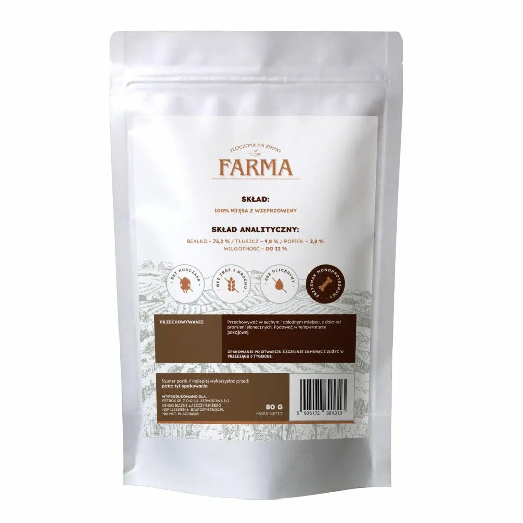 FARMA PASKI Z WIEPRZOWINY 80G