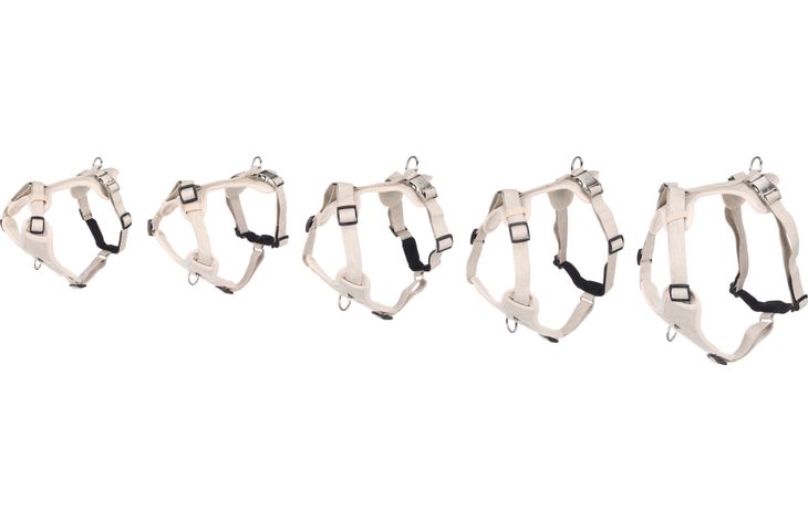 FLAMINGO DOG HARNESS LAGO BEIGE XS 25-43CM 30-45CM 15MM