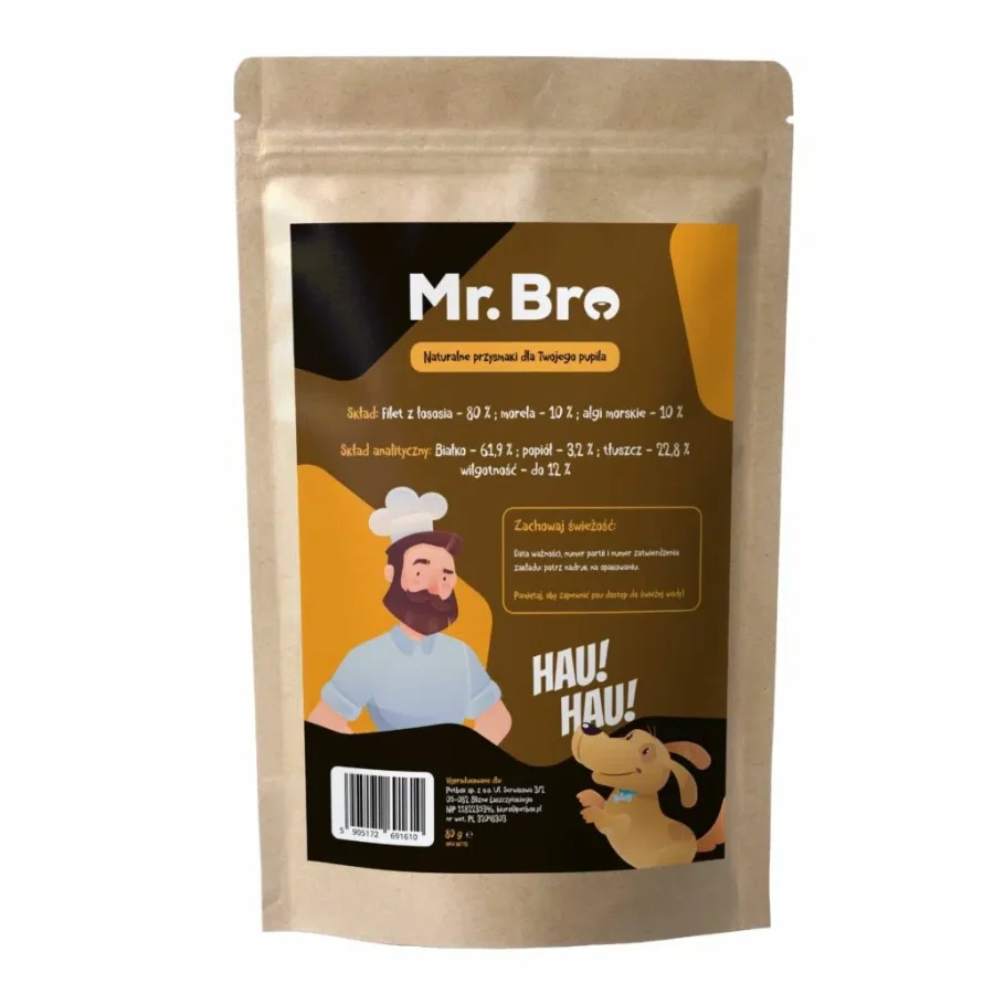 MR BRO STRIPS ŁOSOŚ, MORELA, ALGI 80G