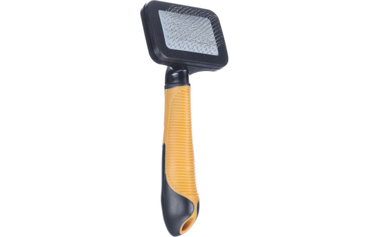 FLAMINGO SLICKER BRUSH SOFT + HANDLE PUPPY