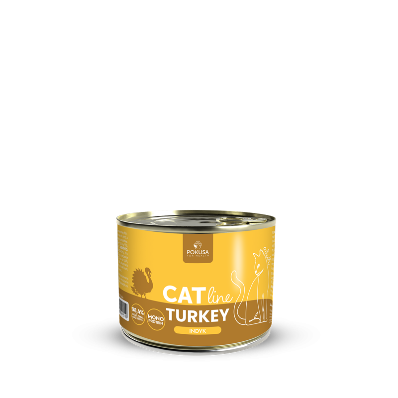 POKUSA CAT LINE MOKRA KARMA DLA KOTA TURKEY 200G