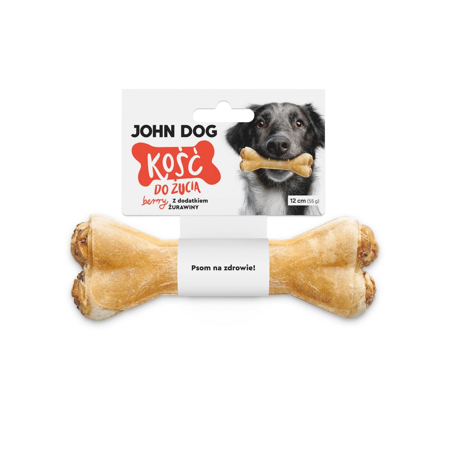 JOHN DOG KOŚĆ BERRY Z ŻURAWINĄ 12CM