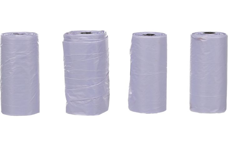 FLAMINGO POOP BAG BASIC PASTEL PURPLE 4X15PCS