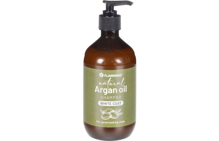 FLAMINGO SHAMPOO NATURAL ARGAN OIL FOR A WHITE COAT 500 ML