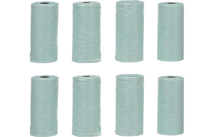 FLAMINGO POOP BAG BASIC PASTEL GREEN 8X15PCS