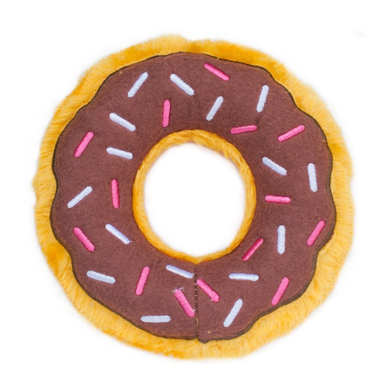 ZIPPY PAWS PLUSZOWY DONUT STANDARD CZEKOLADOWY