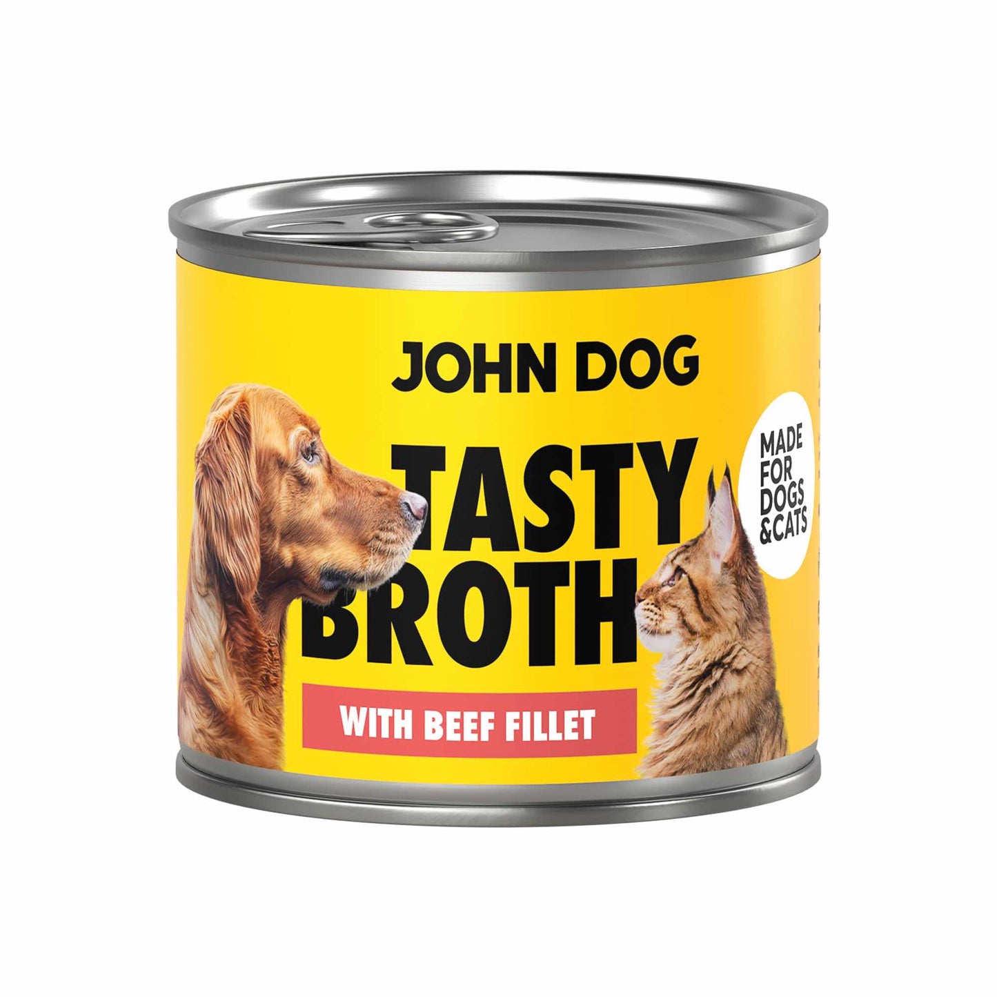 JOHN DOG ZUPA DLA KOTA I PSA Z WOŁOWINĄ 140G