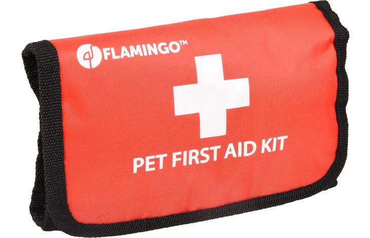 FLAMINGO PETS FIRST AID KIT RESKU BASIC RED 18X12X4CM