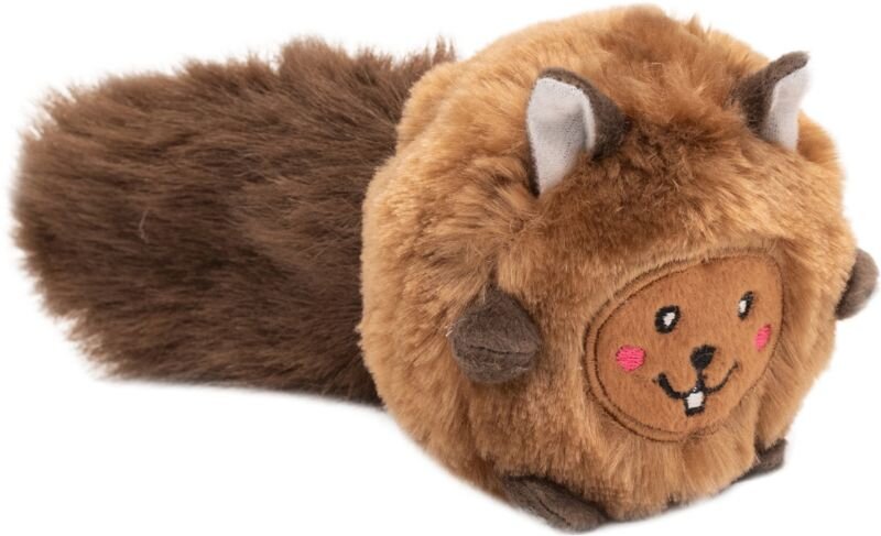ZIPPY PAWS BUSHY THROW SQUIRREL