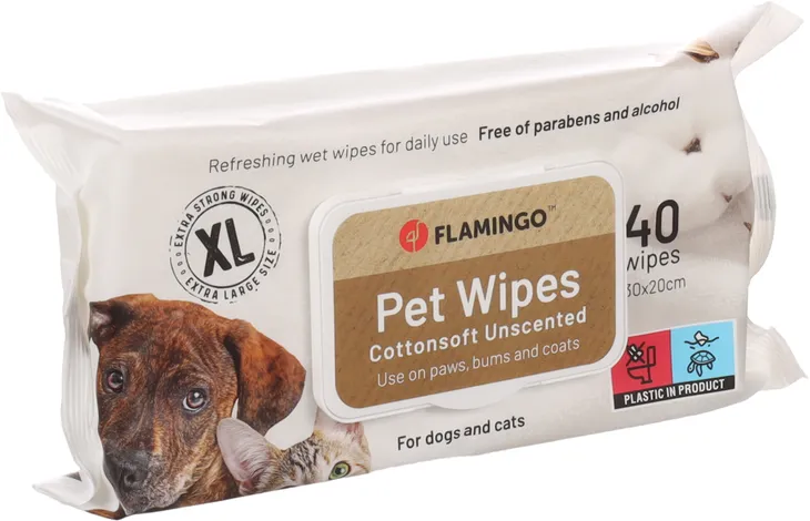 FLAMINGO UNIVERSAL WIPES REINI NEUTRAL XL EXTRA STRONG 40PCS 30X20CM