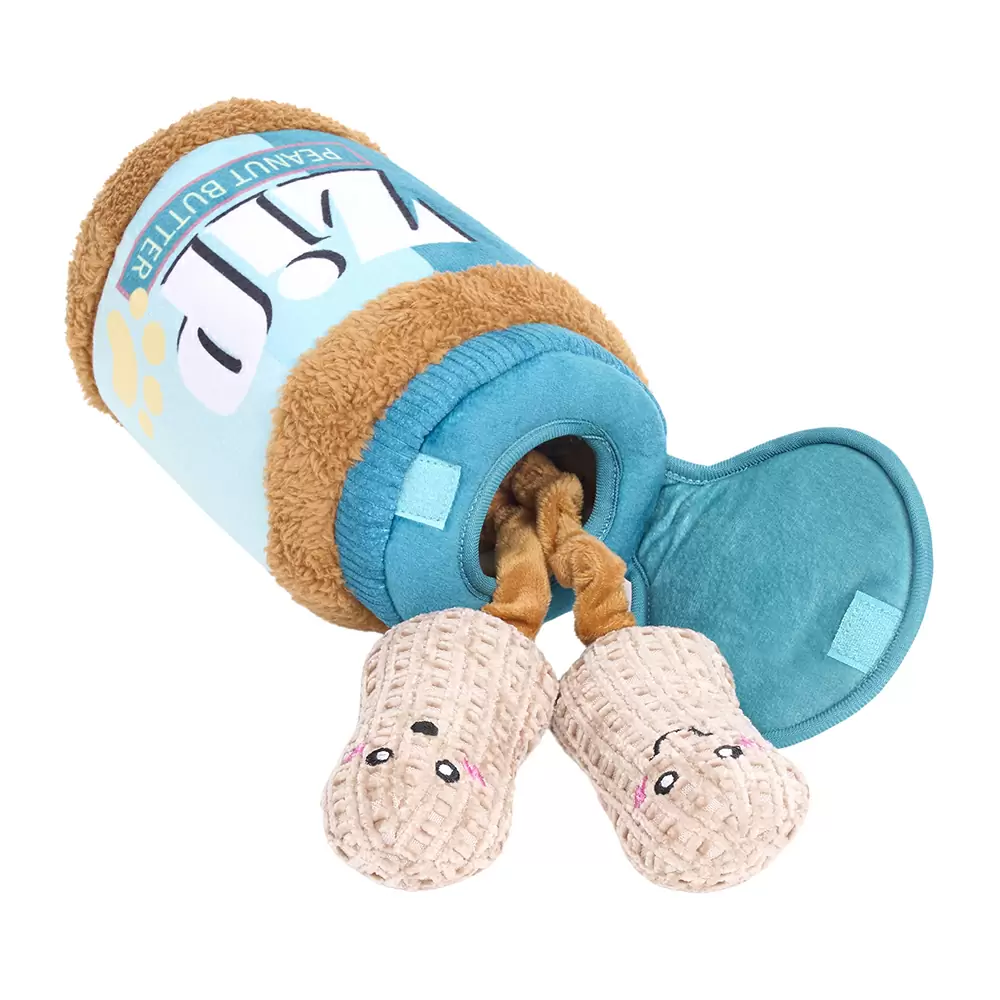 ZIPPY PAWS BUNGEE BURROW PEANUT BUTTER JAR