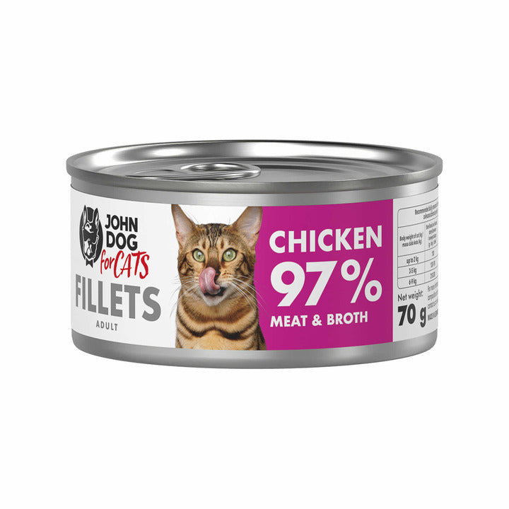 JOHN DOG MOKRA KARMA KOT FILETY KURCZAK 70 G