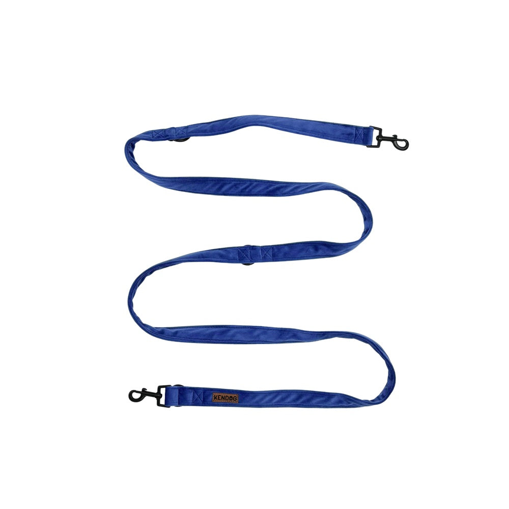 KENDOG SMYCZ PRZEPINANA VELVET INDYGO 200CM 2CM