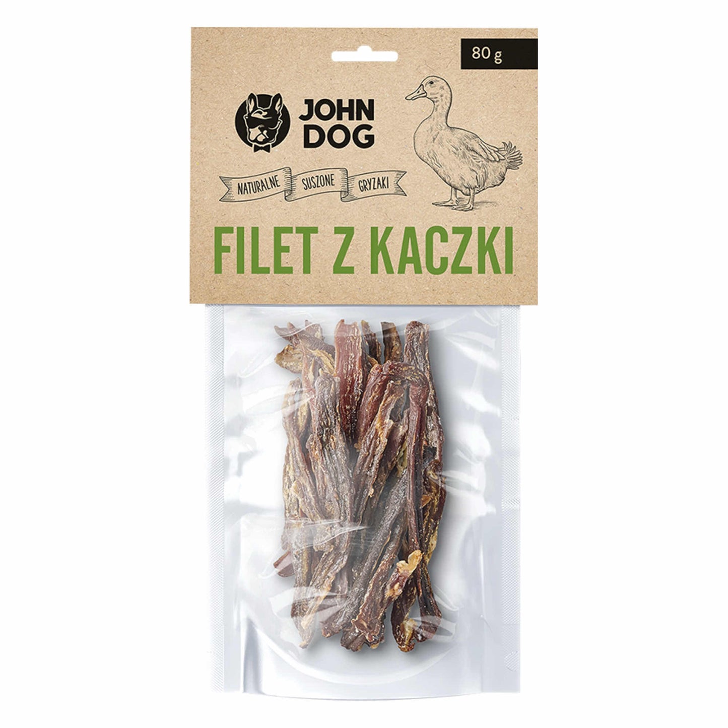 JOHN DOG SUSZONY FILET Z KACZKI DLA PSA