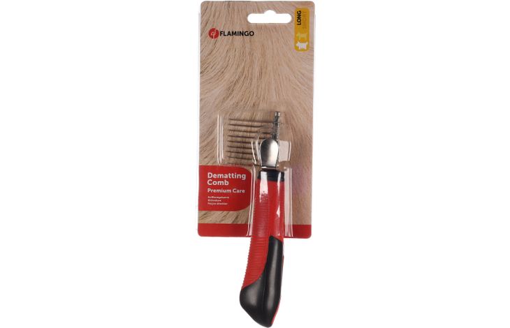 FLAMINGO DEMATTING COMB + HANDLE PREMIUM SHORT/STRAIGHT