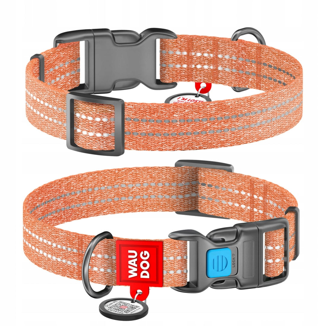 WAUDOG RECOTTON OBROŻA PLASTIKOWY FASTEX 25MM XL POMARAŃCZOWY