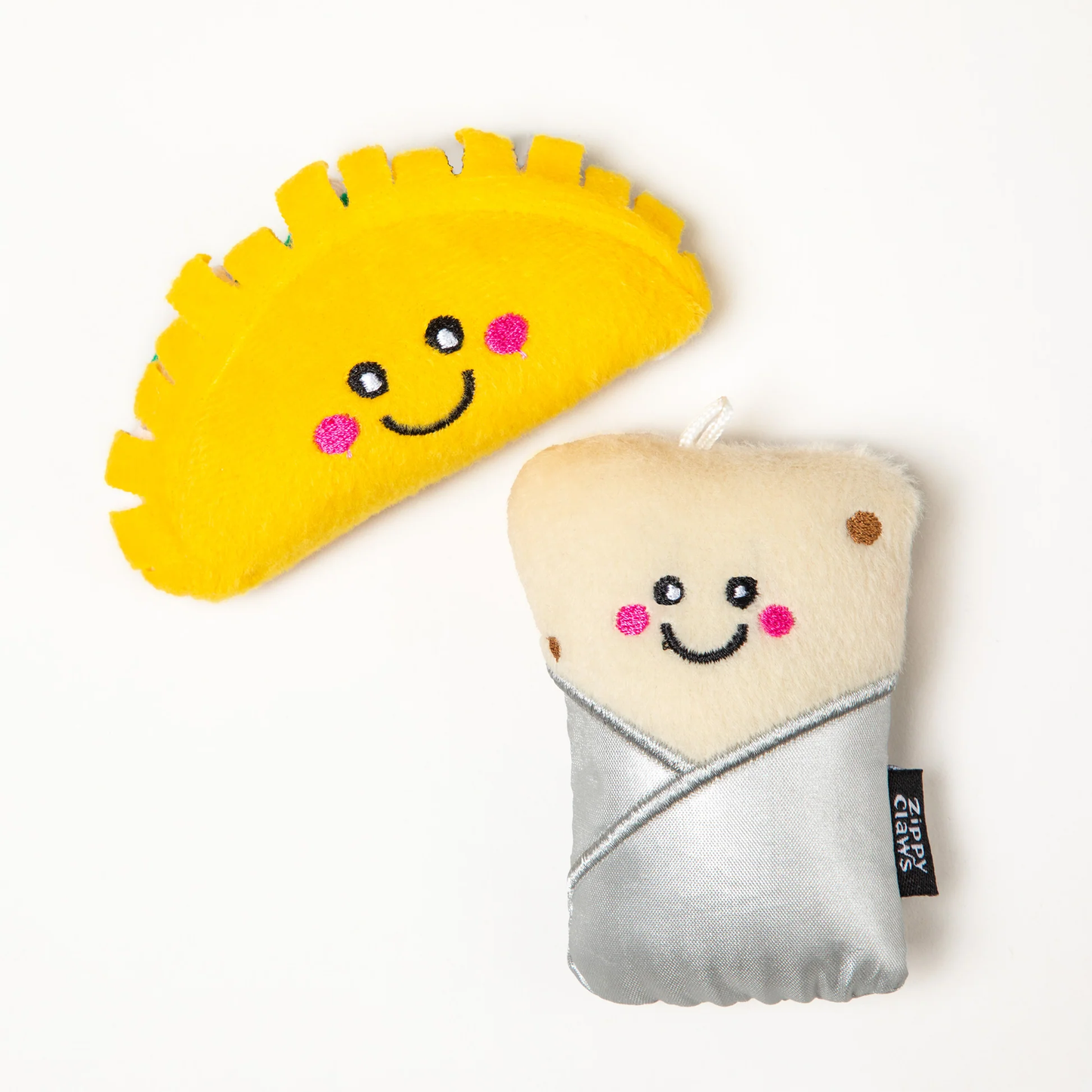 ZIPPY CLAWS NOMNOMZ TACO AND BURRITO
