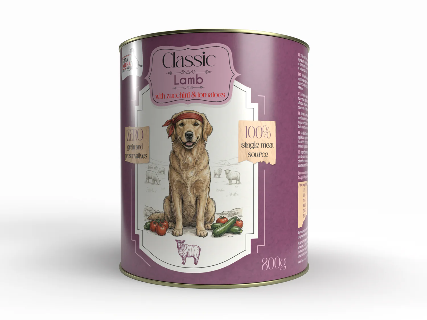 SYTA MICHA CLASSIC JAGNIĘCINA Z CUKINIĄ 800G