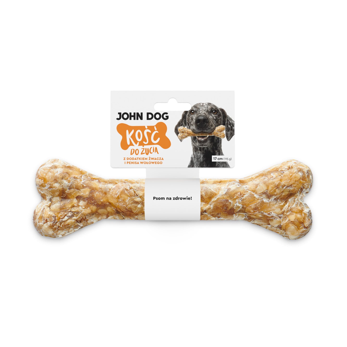 JOHN DOG KOŚĆ Z DODATKIEM ŻWACZA I PENISA WOŁOWEGO 17CM