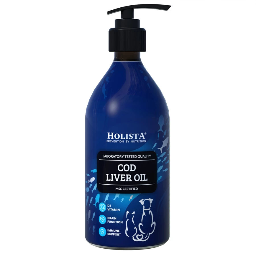 HOLISTA COD LIVER OIL 500 ML - OLEJ Z WĄTROBY DORSZA