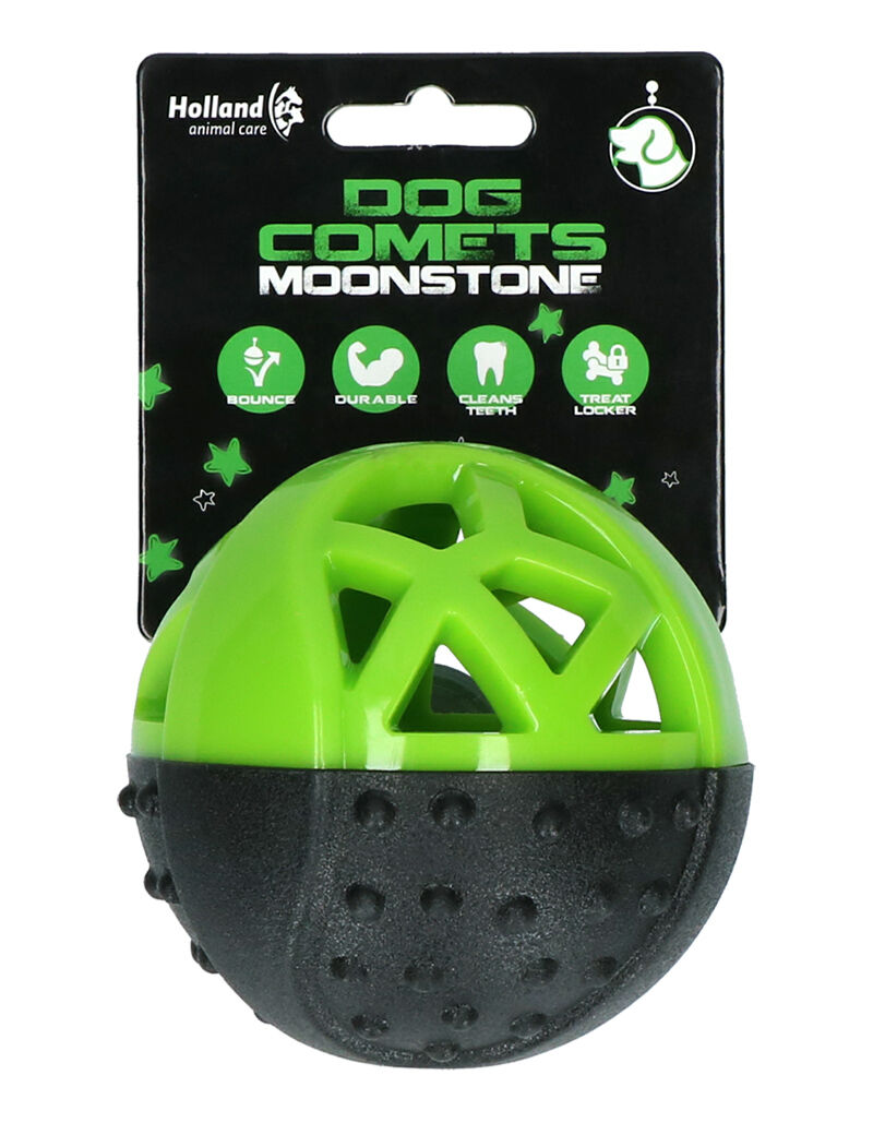 DOG COMETS MOONSTONE TREAT BALL ROUND GREEN