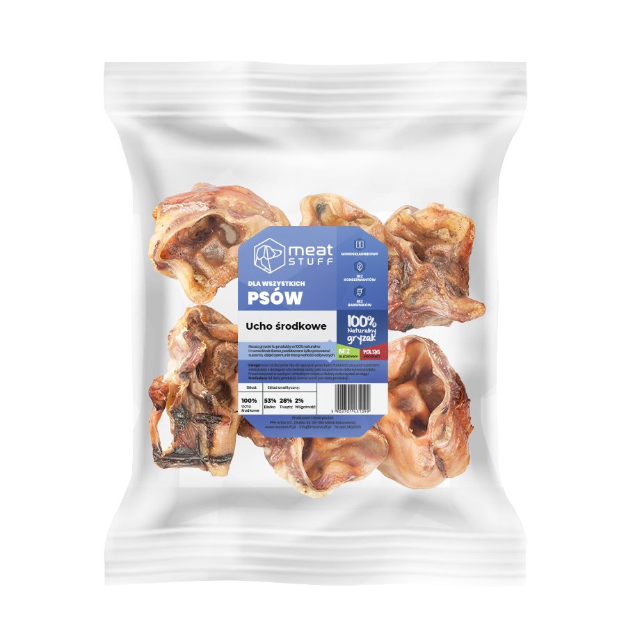 MEATSTUFF GRYZAK DLA PSA UCHO ŚRODKOWE 500G