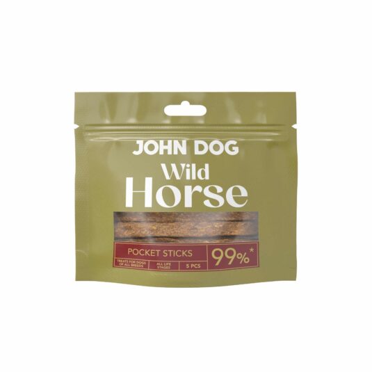 JOHN DOG PRZYSMAKI DLA PSA STICKS WILD POCKET Z KONINY 5SZT