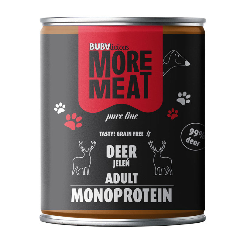 BUBA BUBALICIOUS MONO PURE MOKRA KARMA DLA PSA JELEŃ 800G