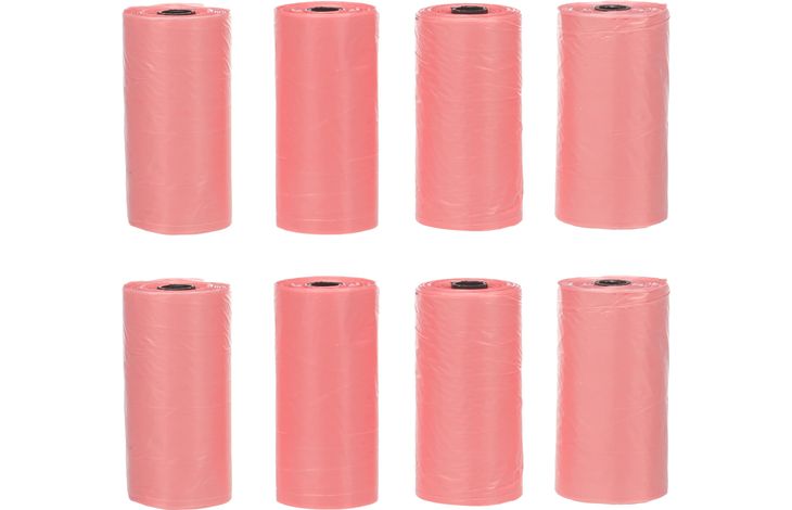 FLAMINGO POOP BAG BASIC PASTEL PINK 8X15PCS