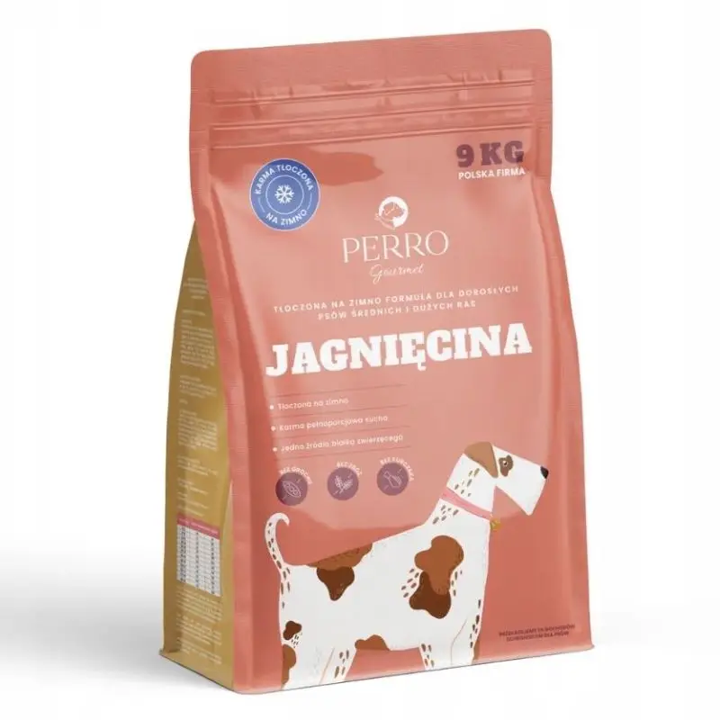 PERRO GOURMET SUCHA KARMA PIES TŁOCZONA NA ZIMNO JAGNIĘCINA 9KG