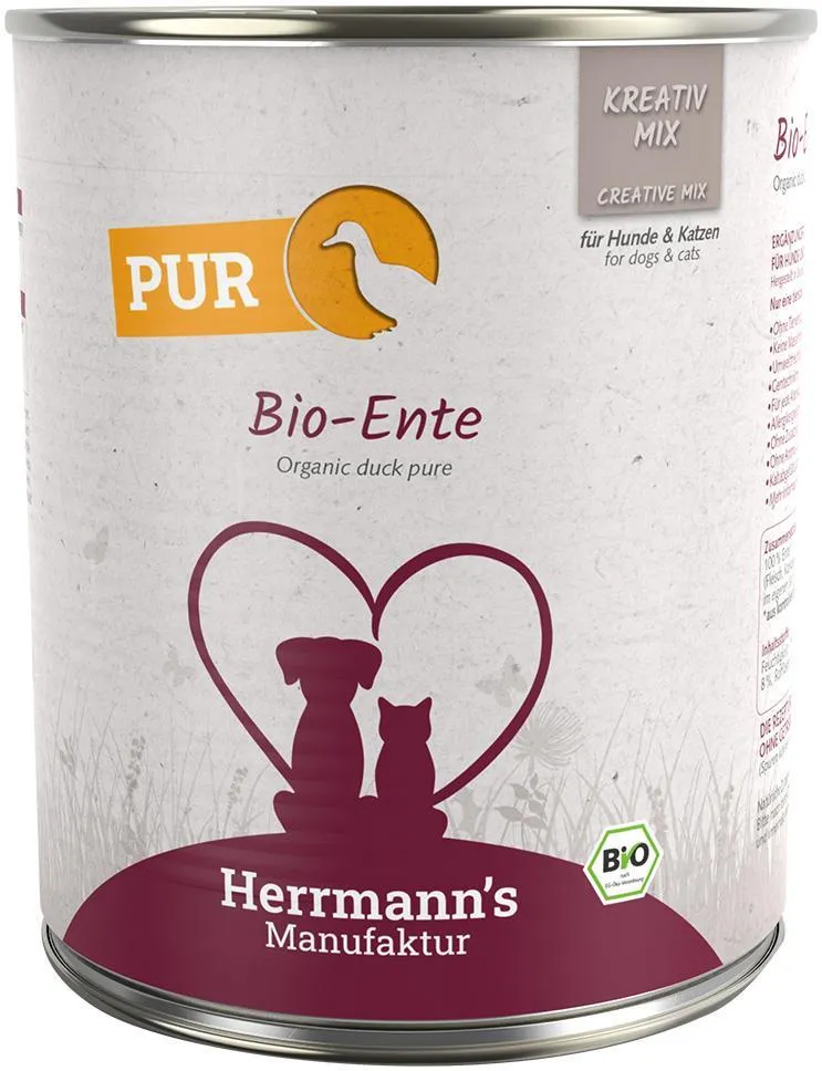 HERRMANN'S MANUFAKTUR MOKRA KARMA DLA PSA MOKRA KARMA DLA KOTA ENTE KACZKA 800G